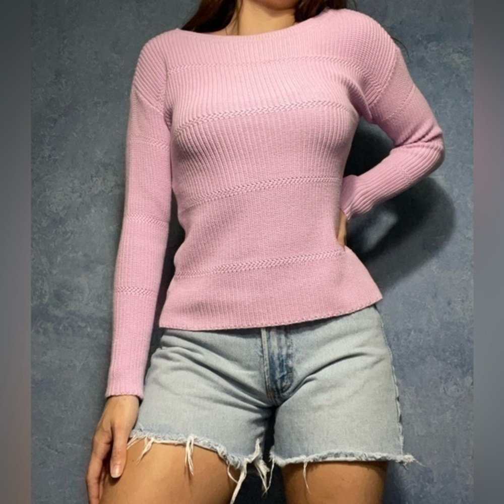 Vintage Lavender Knit Sweater